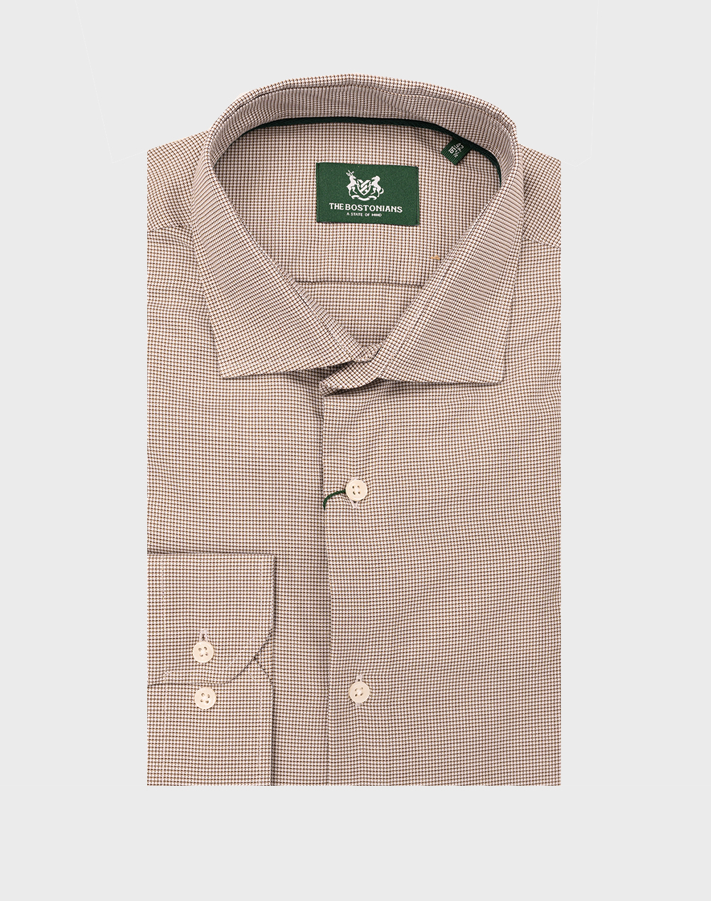 THE BOSTONIANS РИЗА DOBBY CUSTOM FIT Patterned DOBBY Semi-rex Custom FIT