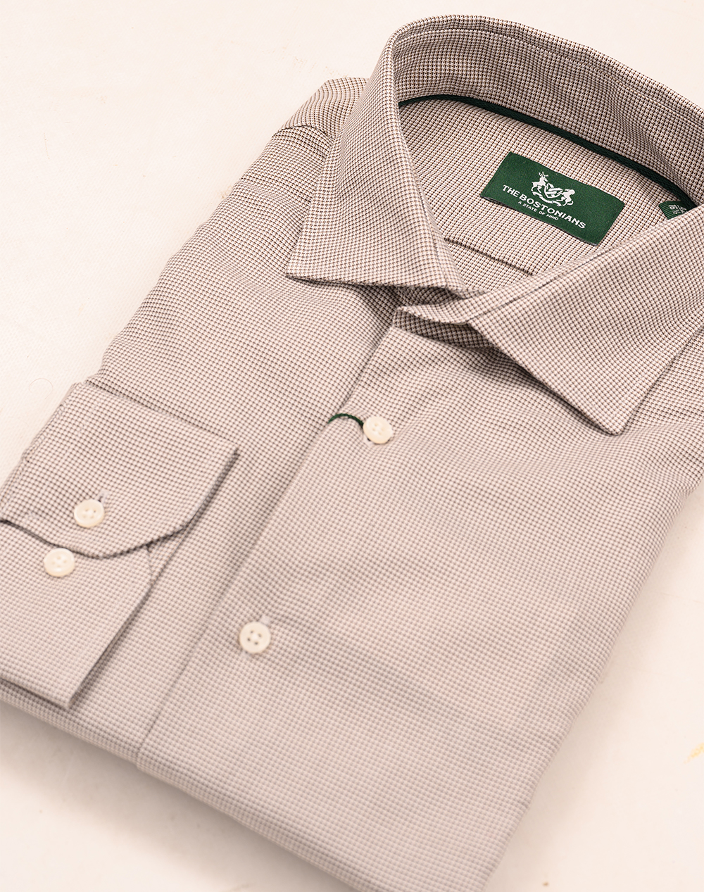 THE BOSTONIANS РИЗА DOBBY CUSTOM FIT Patterned DOBBY Semi-rex Custom FIT