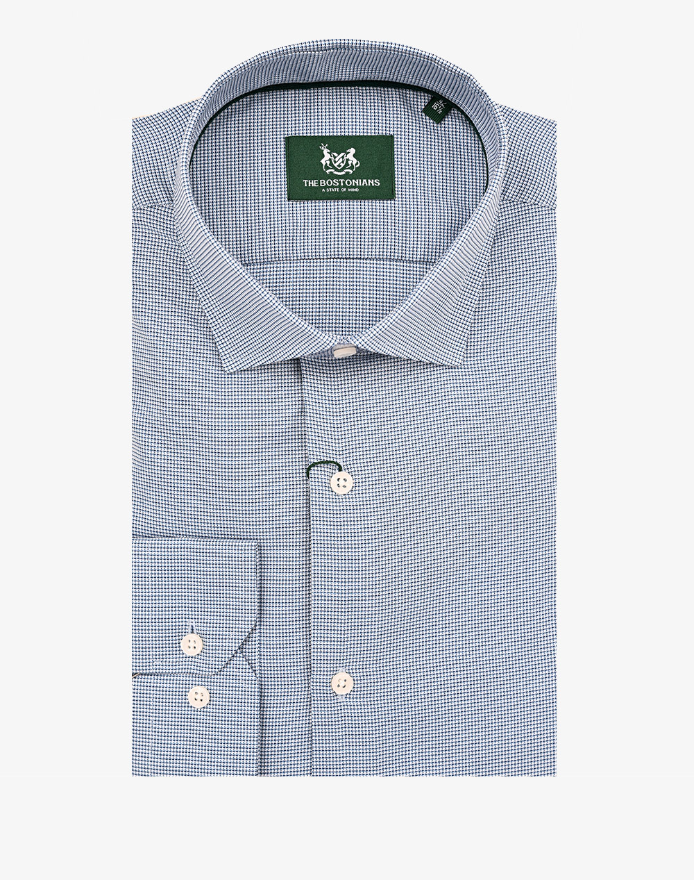 THE BOSTONIANS РИЗА DOBBY CUSTOM FIT Patterned DOBBY Semi-rex Custom FIT