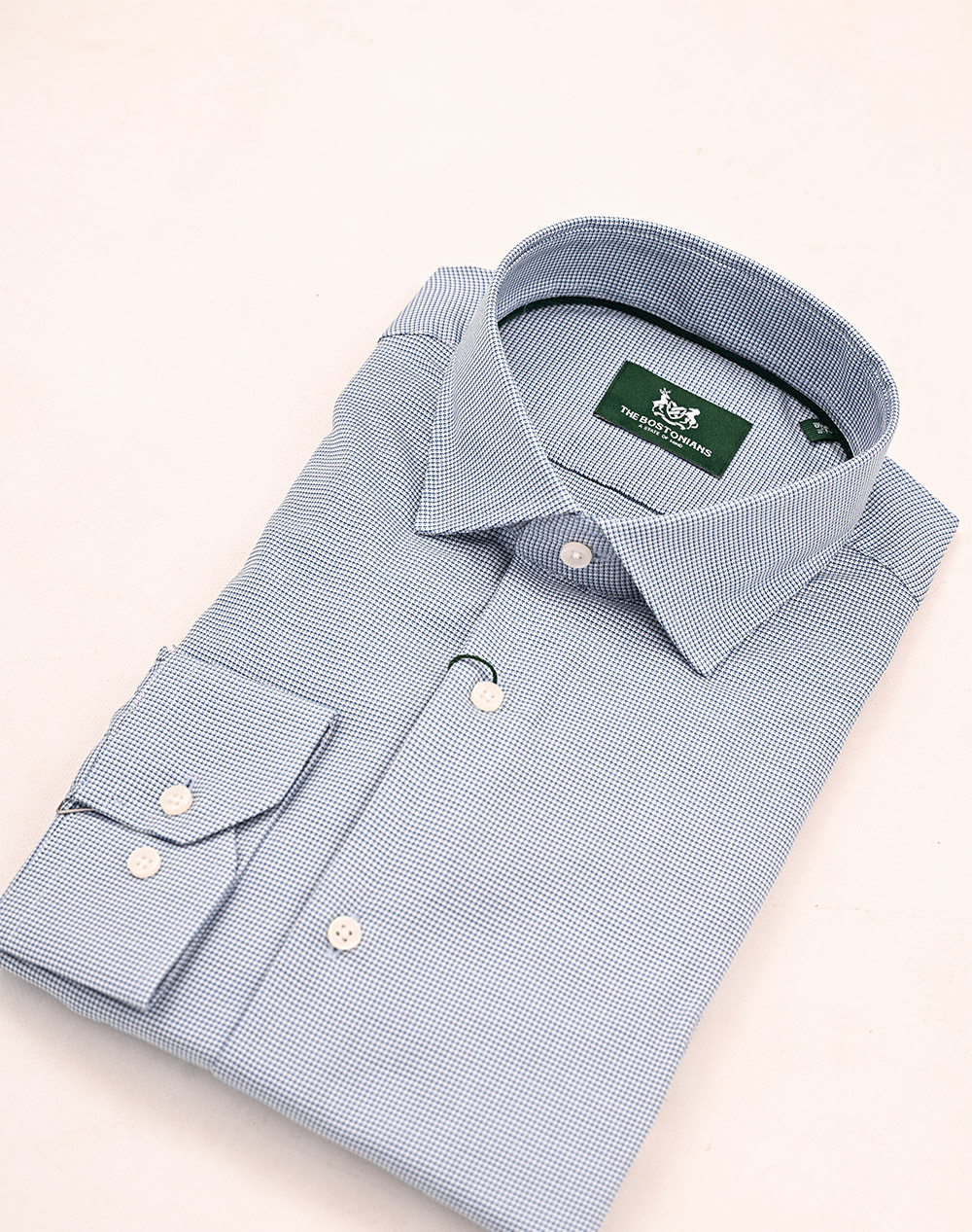 THE BOSTONIANS РИЗА DOBBY CUSTOM FIT Patterned DOBBY Semi-rex Custom FIT