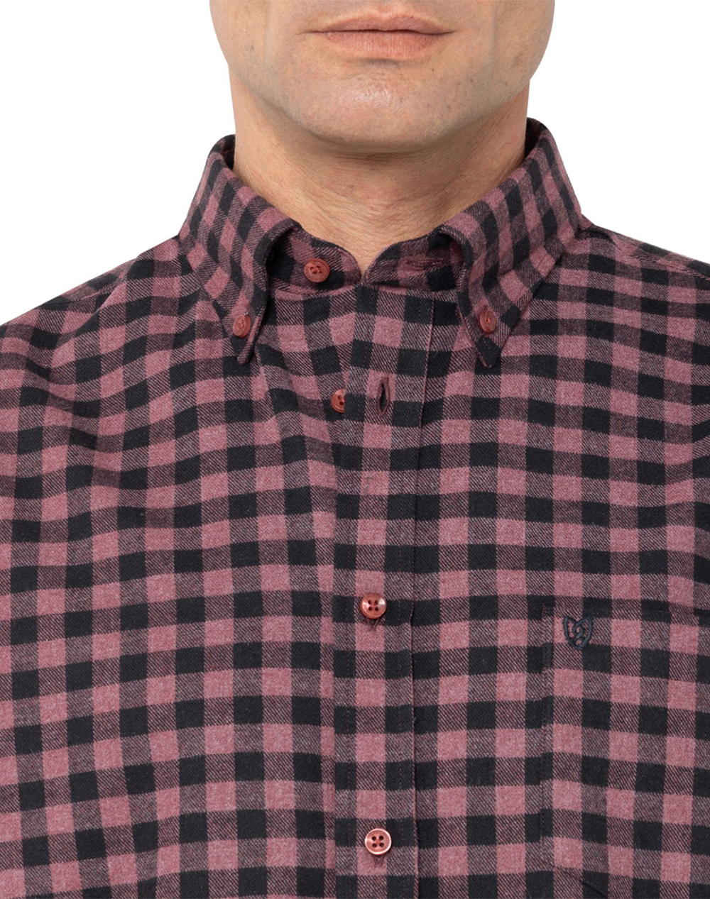 THE BOSTONIANS РИЗА MAVERICK FLANNEL REGULAR FIT MedCheck FLANNEL Button-down Regular FIT