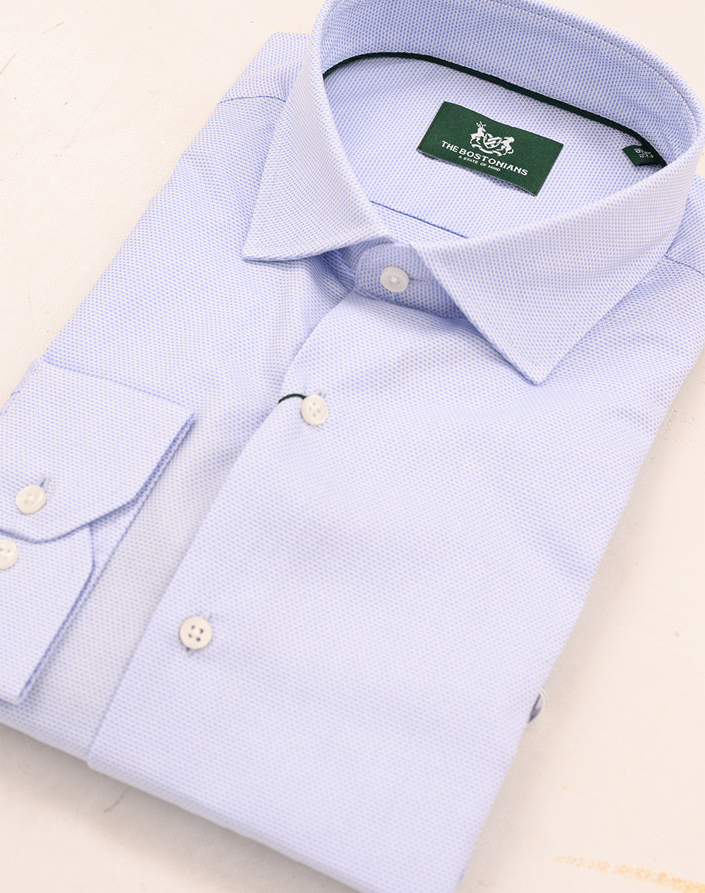 THE BOSTONIANS РИЗА DOBBY CUSTOM FIT Patterned DOBBY Semi-rex Custom FIT