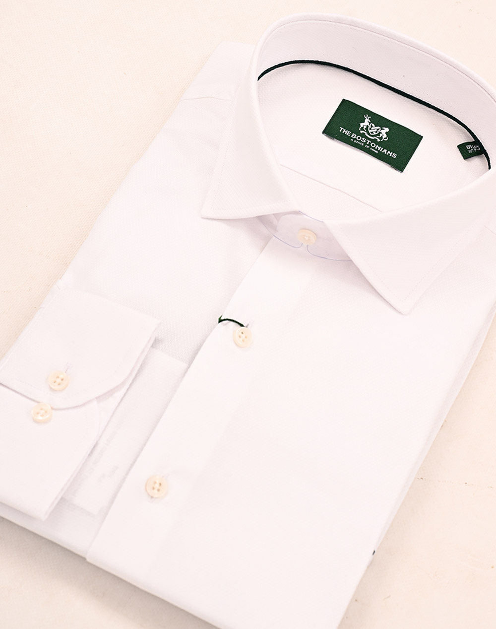 THE BOSTONIANS РИЗА DOBBY CUSTOM FIT Patterned DOBBY Semi-rex Custom FIT