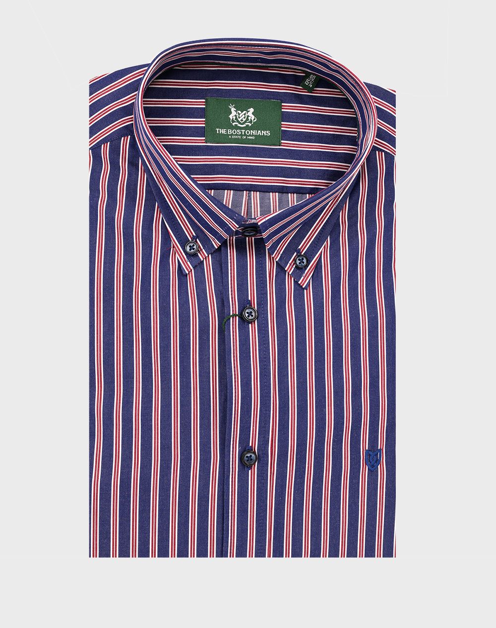 THE BOSTONIANS РИЗА ACORN ПОПЛИН REGULAR FIT Stripe POPLIN Button-down Regular FIT