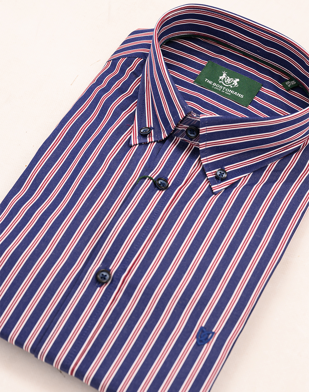 THE BOSTONIANS РИЗА ACORN ПОПЛИН REGULAR FIT Stripe POPLIN Button-down Regular FIT