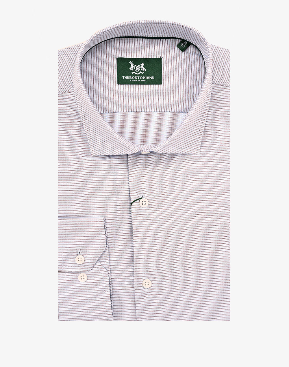 THE BOSTONIANS РИЗА DOBBY CUSTOM FIT Patterned DOBBY Semi-rex Custom FIT