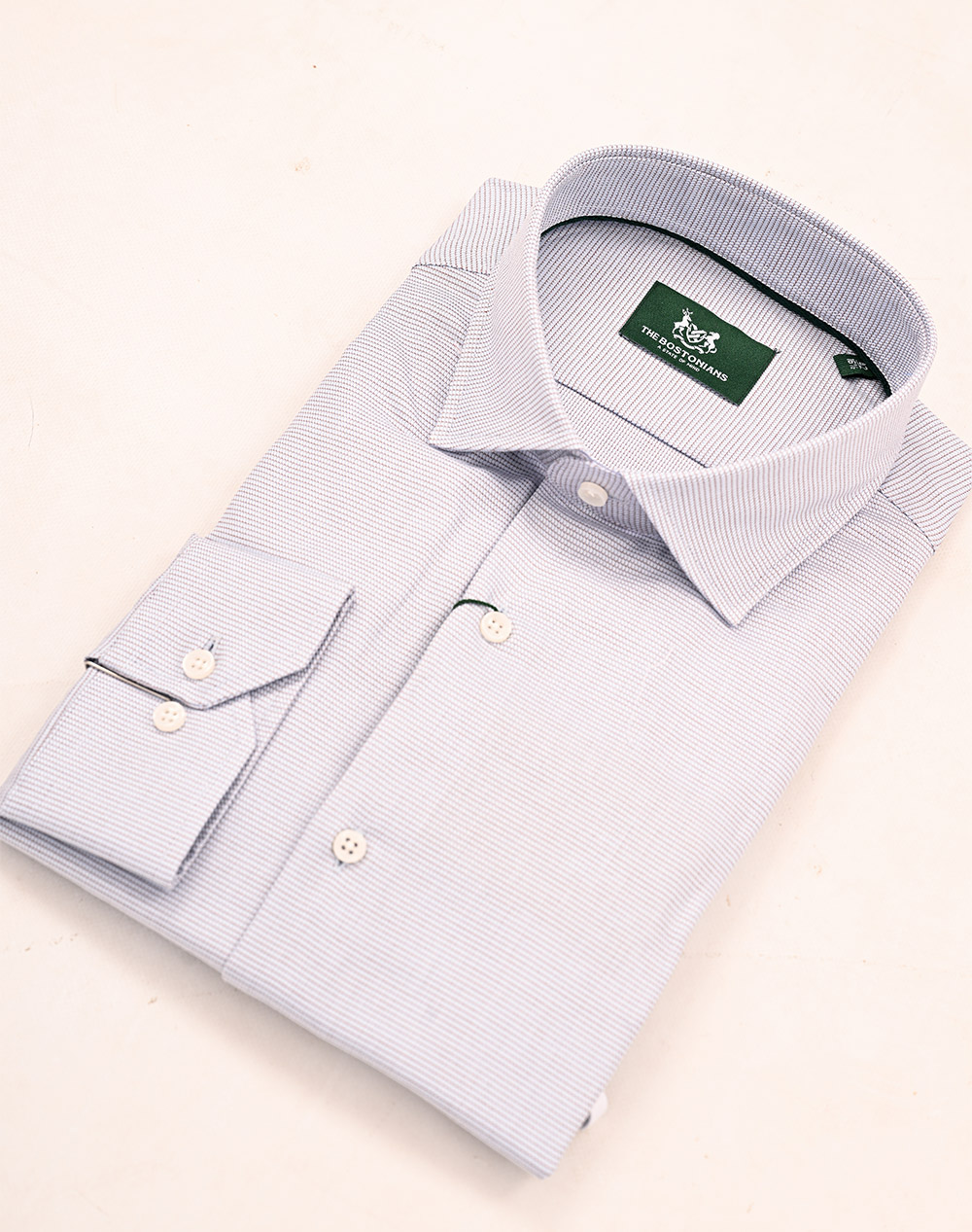 THE BOSTONIANS РИЗА DOBBY CUSTOM FIT Patterned DOBBY Semi-rex Custom FIT