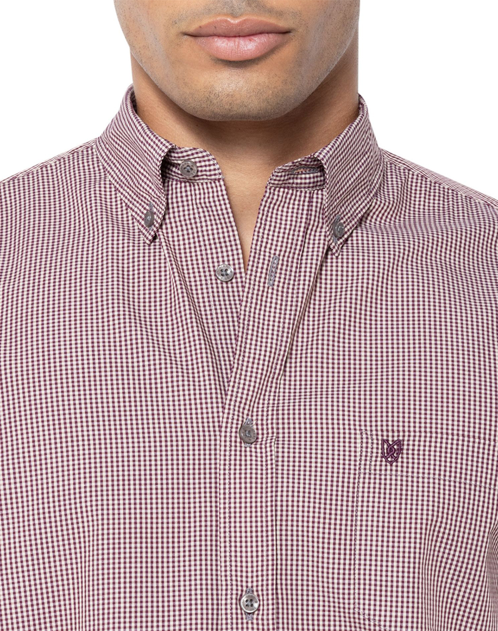 THE BOSTONIANS РИЗА CHESTER ПОПЛИН REGULAR FIT MiniCheck POPLIN Button-down Regular Fit