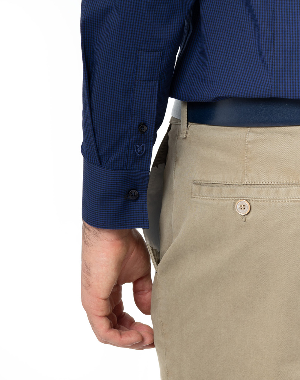 THE BOSTONIANS РИЗА CHESTER ПОПЛИН SLIM FIT Micro Check POPLIN Classic Slim FIT