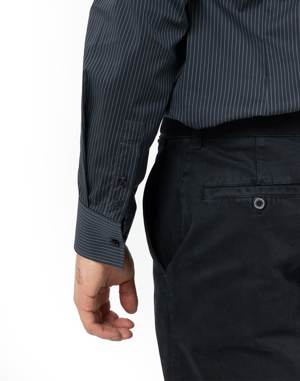 THE BOSTONIANS РИЗА ACORN ПОПЛИН SLIM FIT Stripe POPLIN Classic Slim FIT