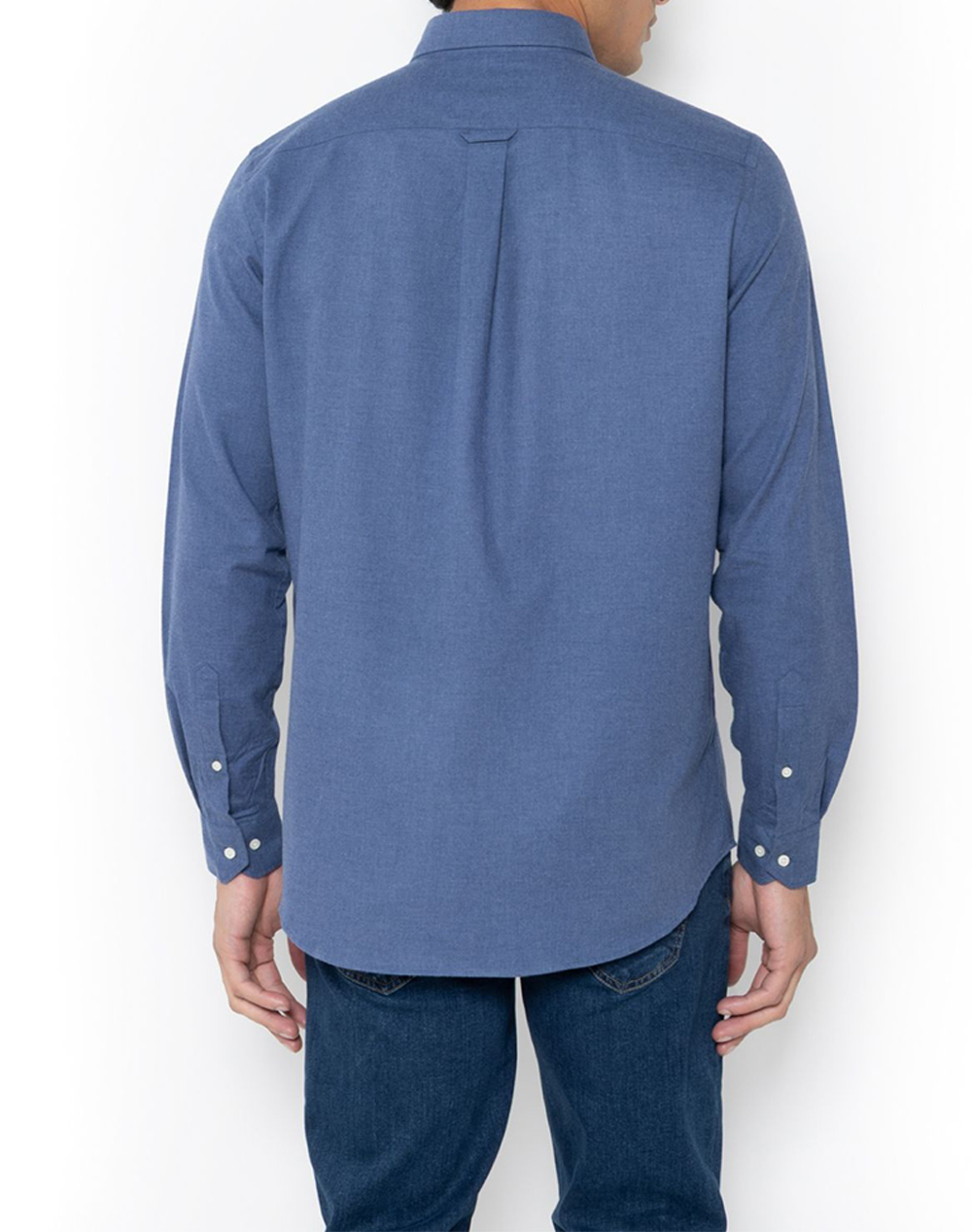 THE BOSTONIANS РИЗА REGULAR FIT Plain FLANNEL Button-down Regular Fit