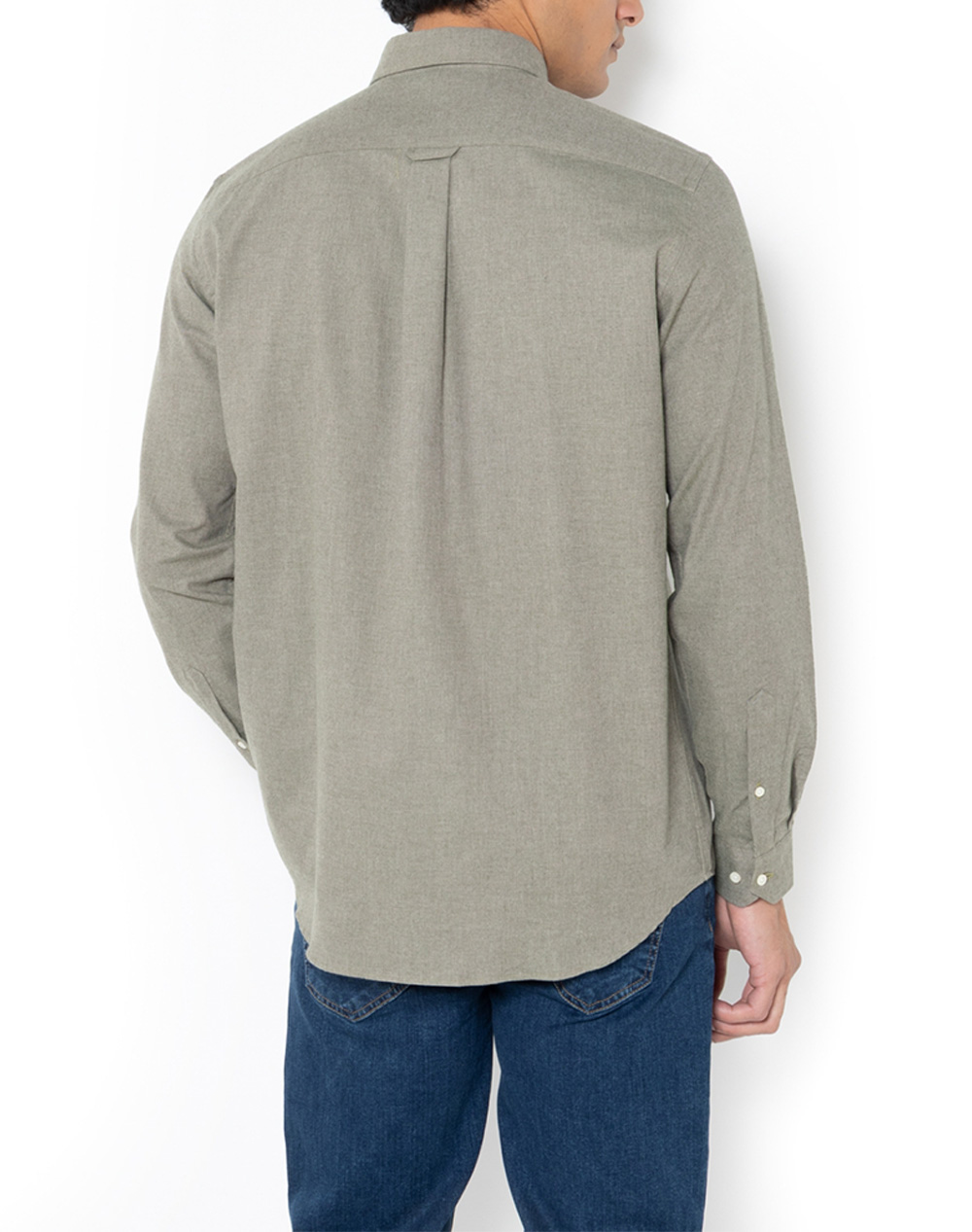 THE BOSTONIANS РИЗА REGULAR FIT Plain FLANNEL Button-down Regular Fit