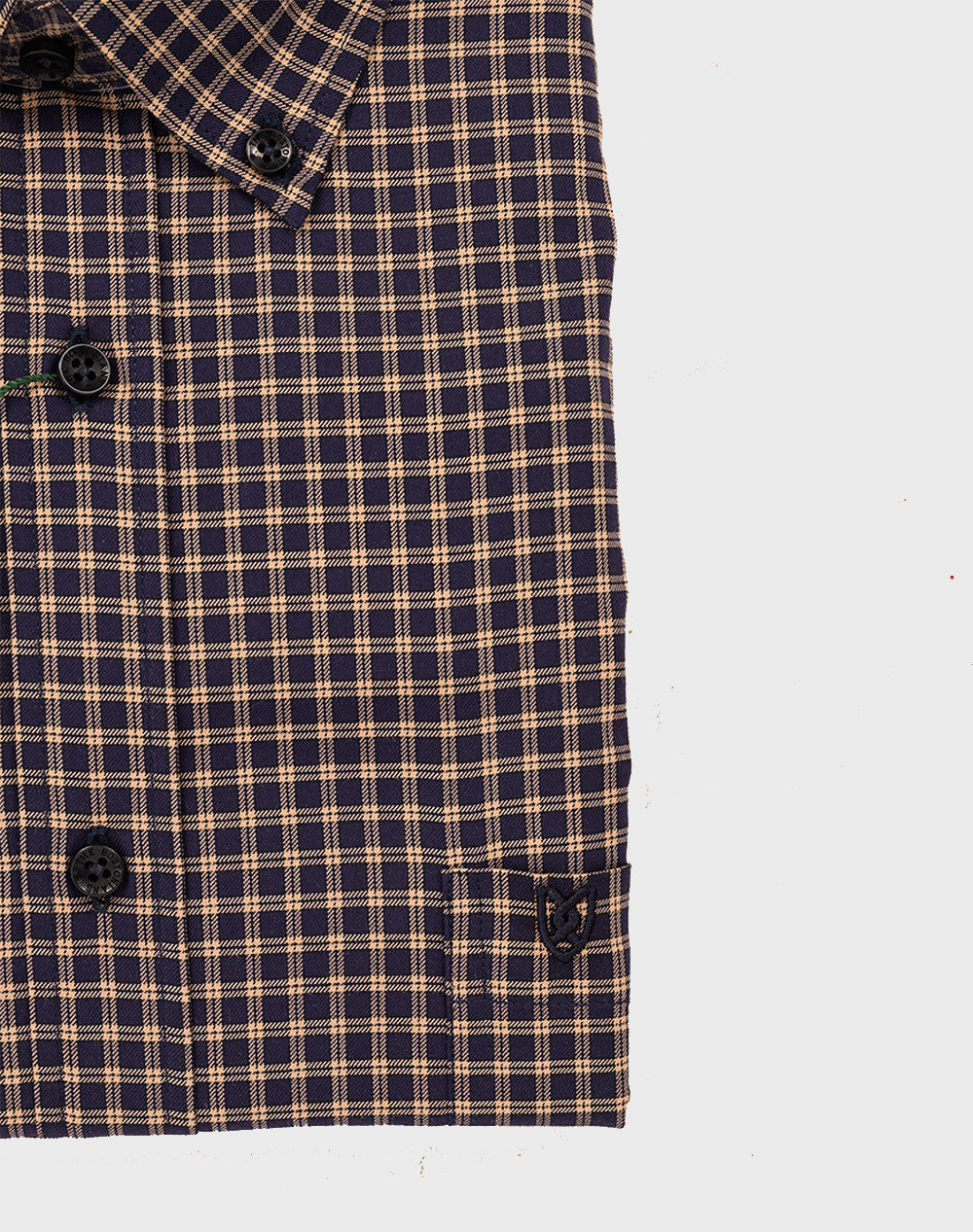 THE BOSTONIANS РИЗА CHESTER TWILL REGULAR FIT MiniCheck TWILL Button-down Regular FIT