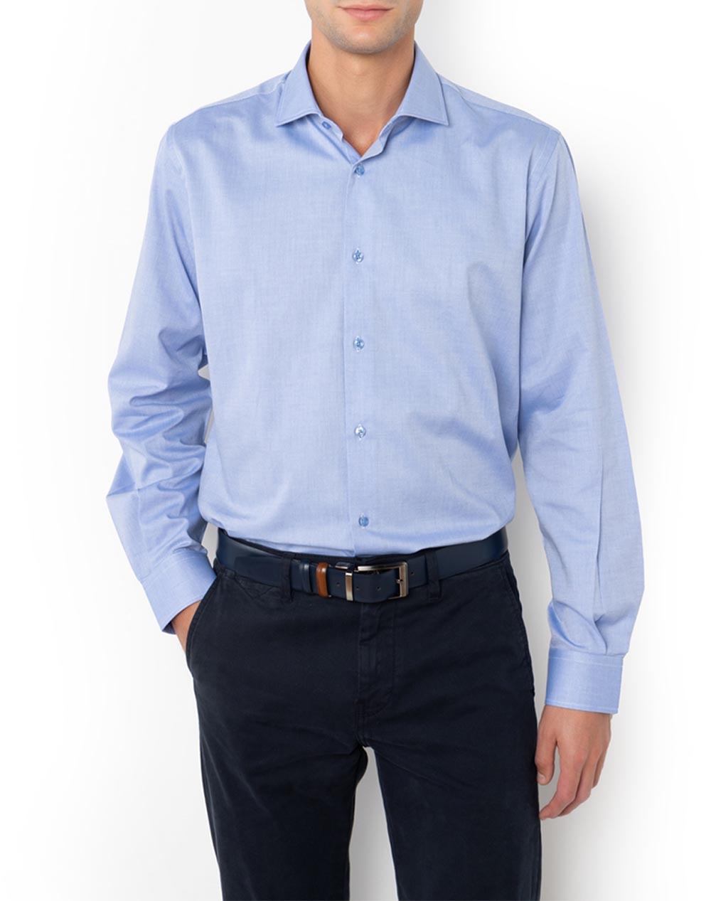 THE BOSTONIANS РИЗА DOBBY CUSTOM FIT Patterned DOBBY Semi-rex Custom Fit