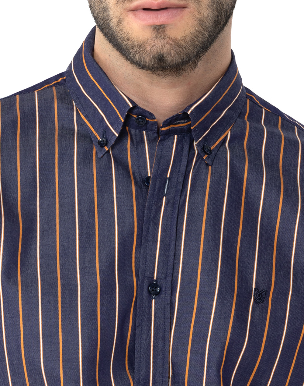 THE BOSTONIANS РИЗА ACORN TWILL REGULAR FIT Stripe TWILL Button-down Regular FIT