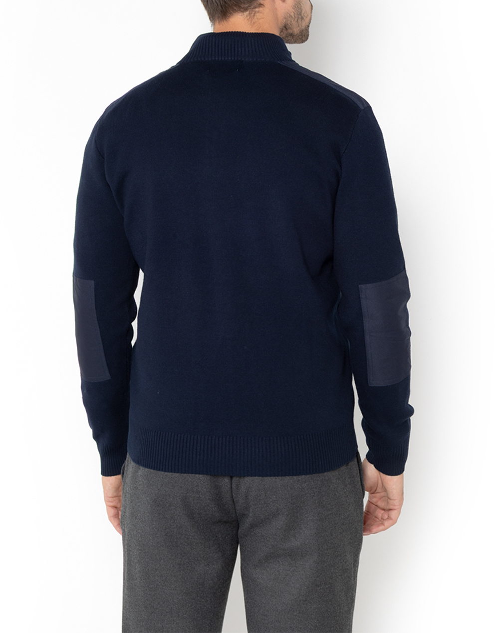 THE BOSTONIANS KNITTING HALF-ZIP REGULAR FIT