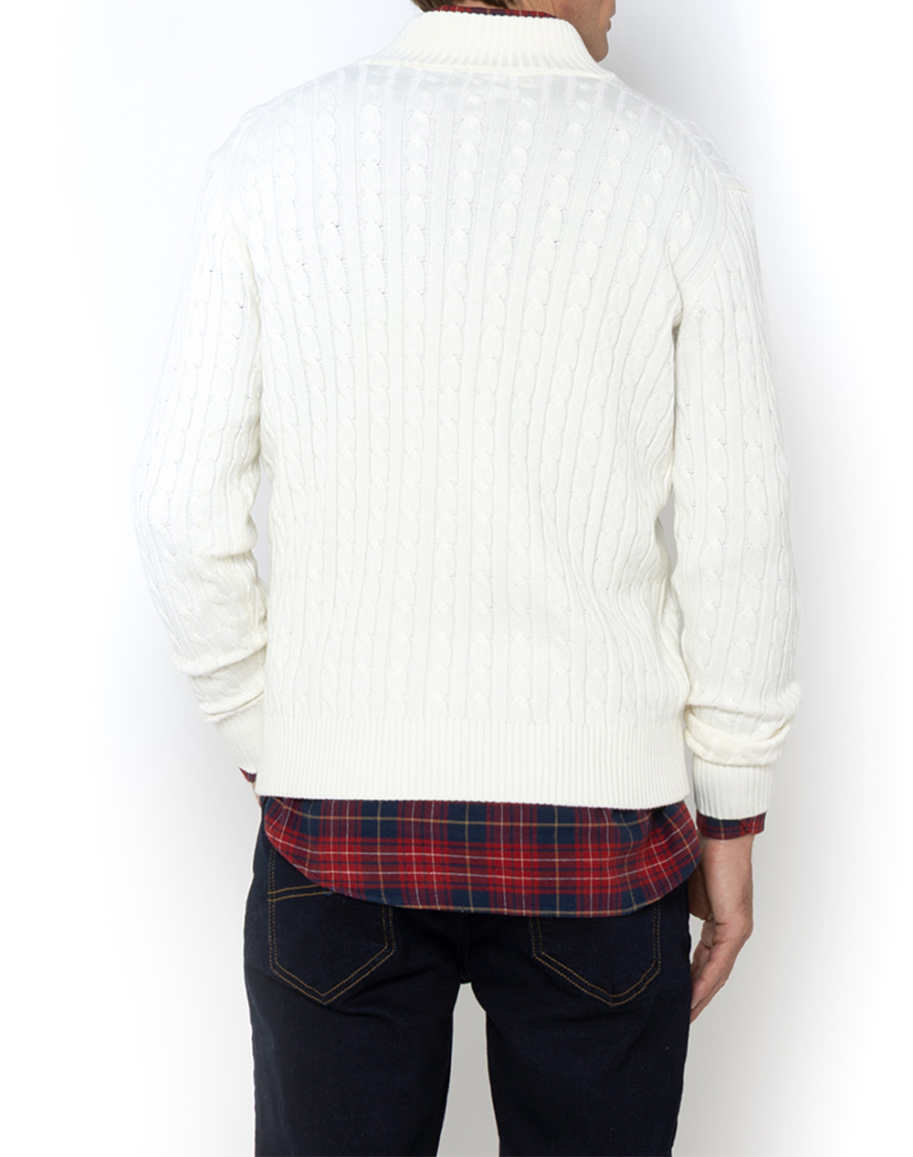 THE BOSTONIANS KNITTING HALF-ZIP REGULAR FIT