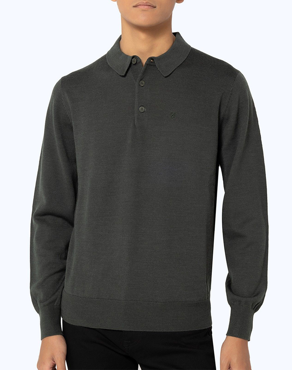 THE BOSTONIANS KNITTING MERINO POLO REGULAR FIT