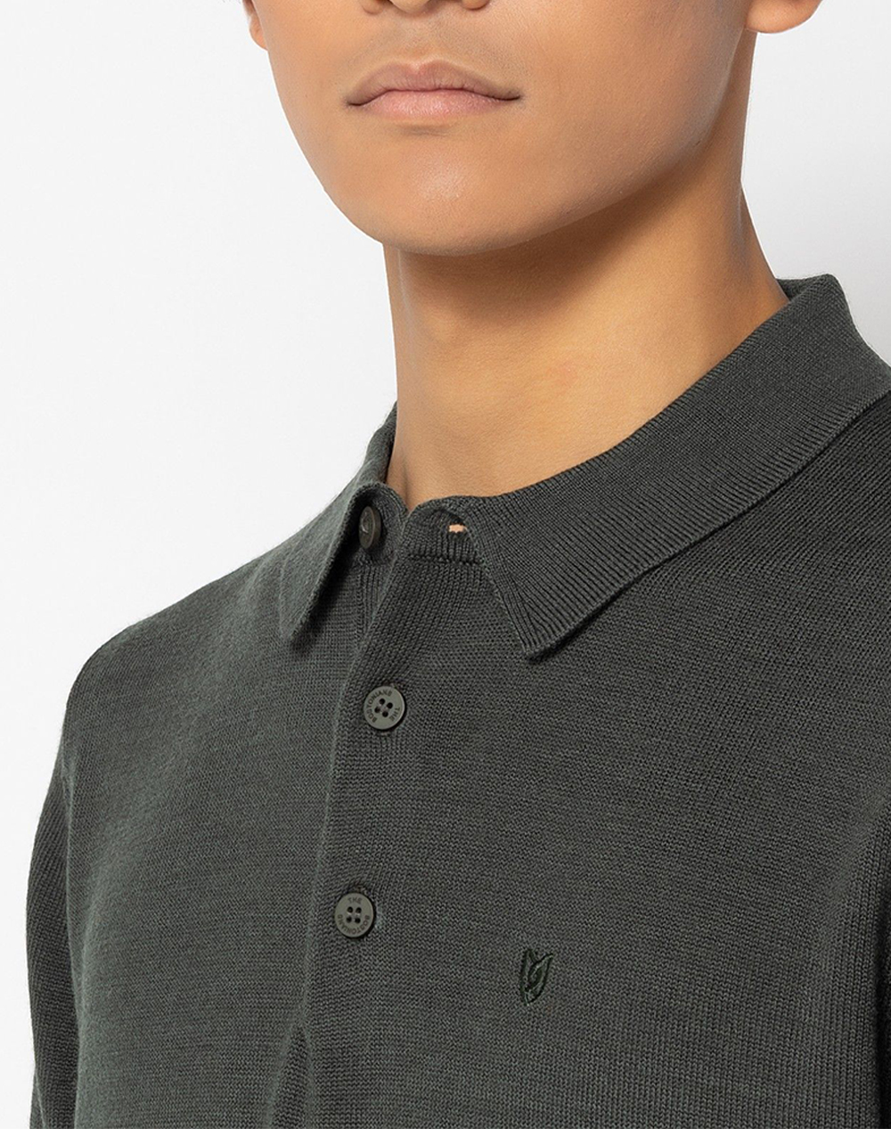 THE BOSTONIANS KNITTING MERINO POLO REGULAR FIT