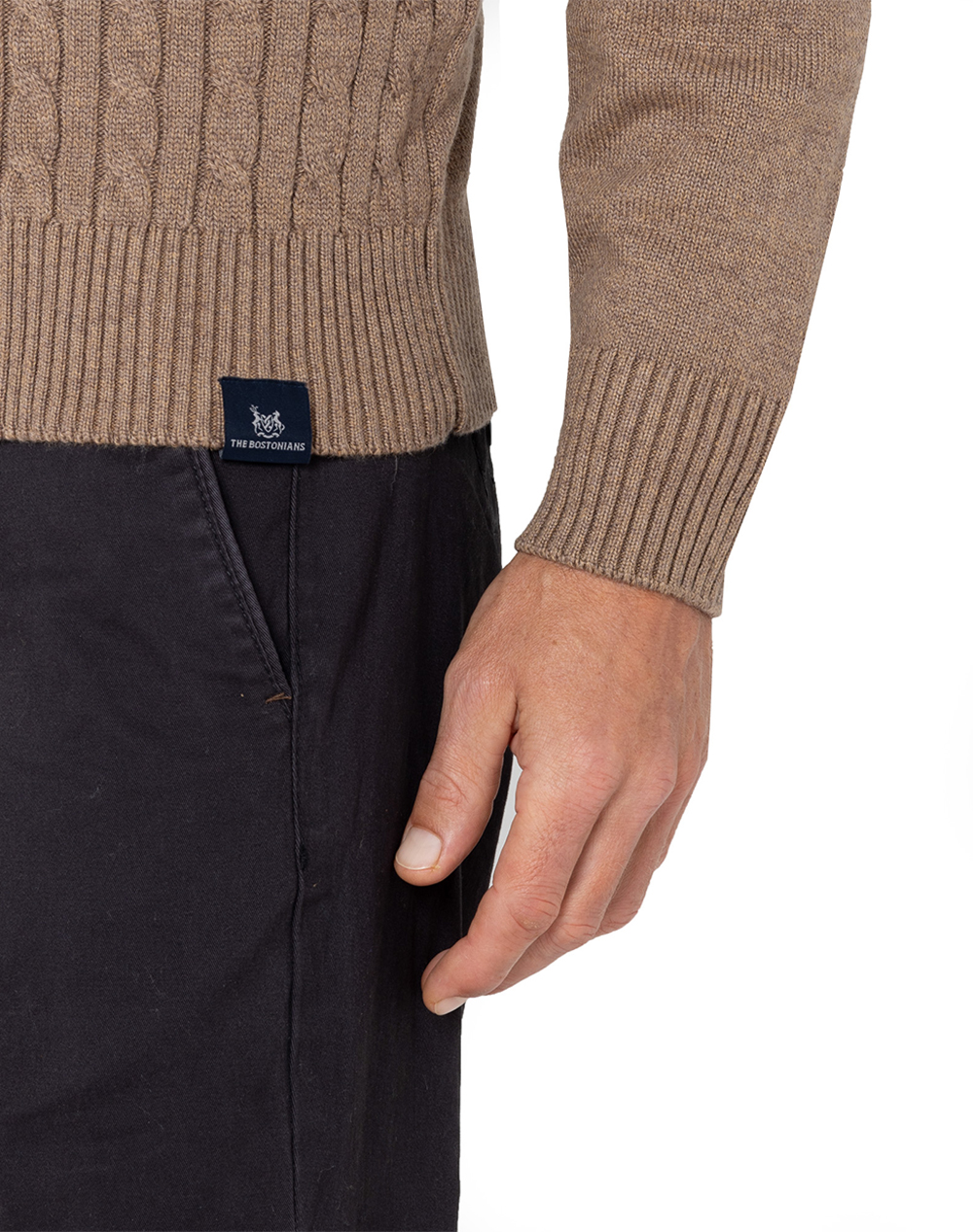 THE BOSTONIANS CARDIGAN CABLE REGULAR FIT
