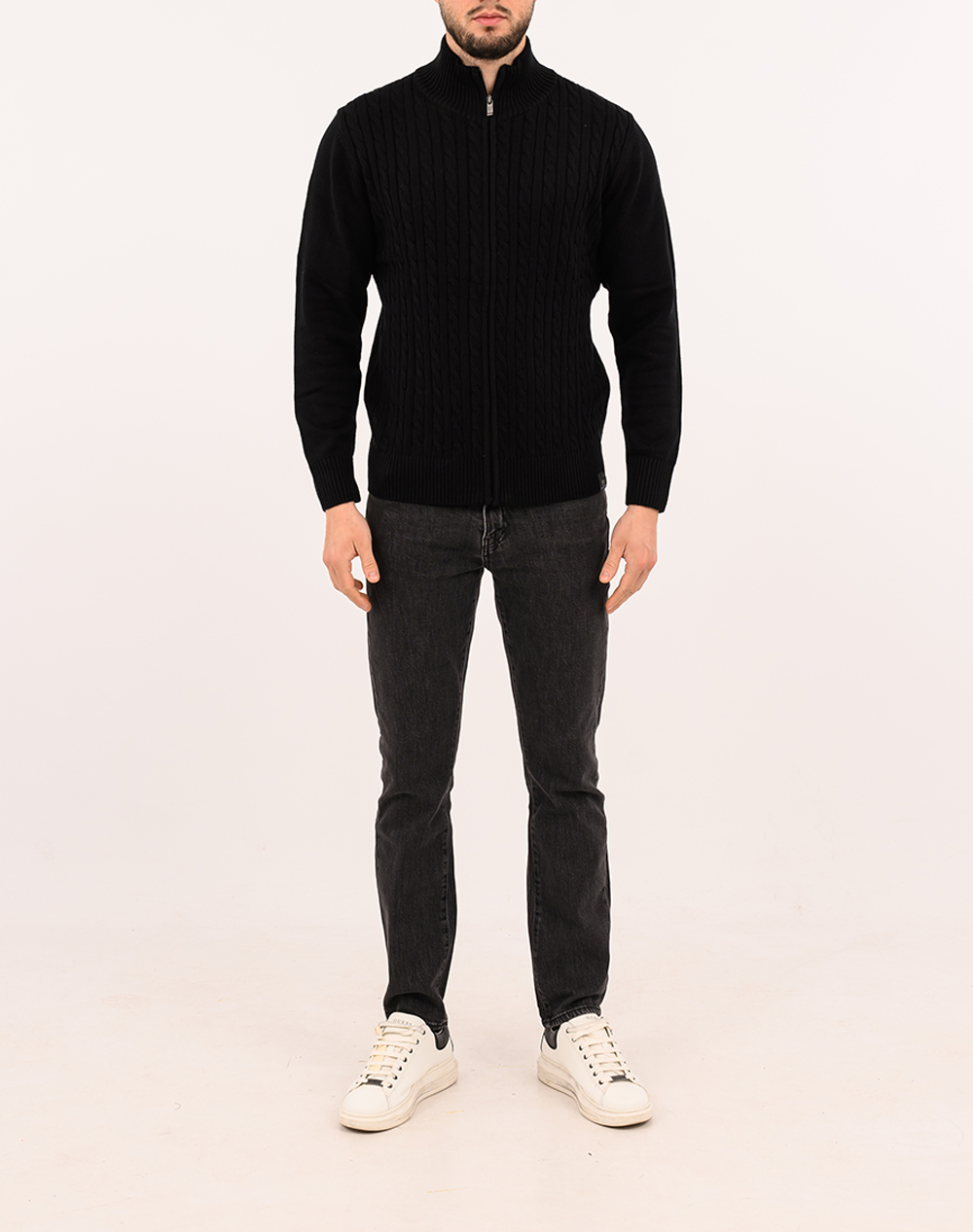 THE BOSTONIANS CARDIGAN CABLE REGULAR FIT