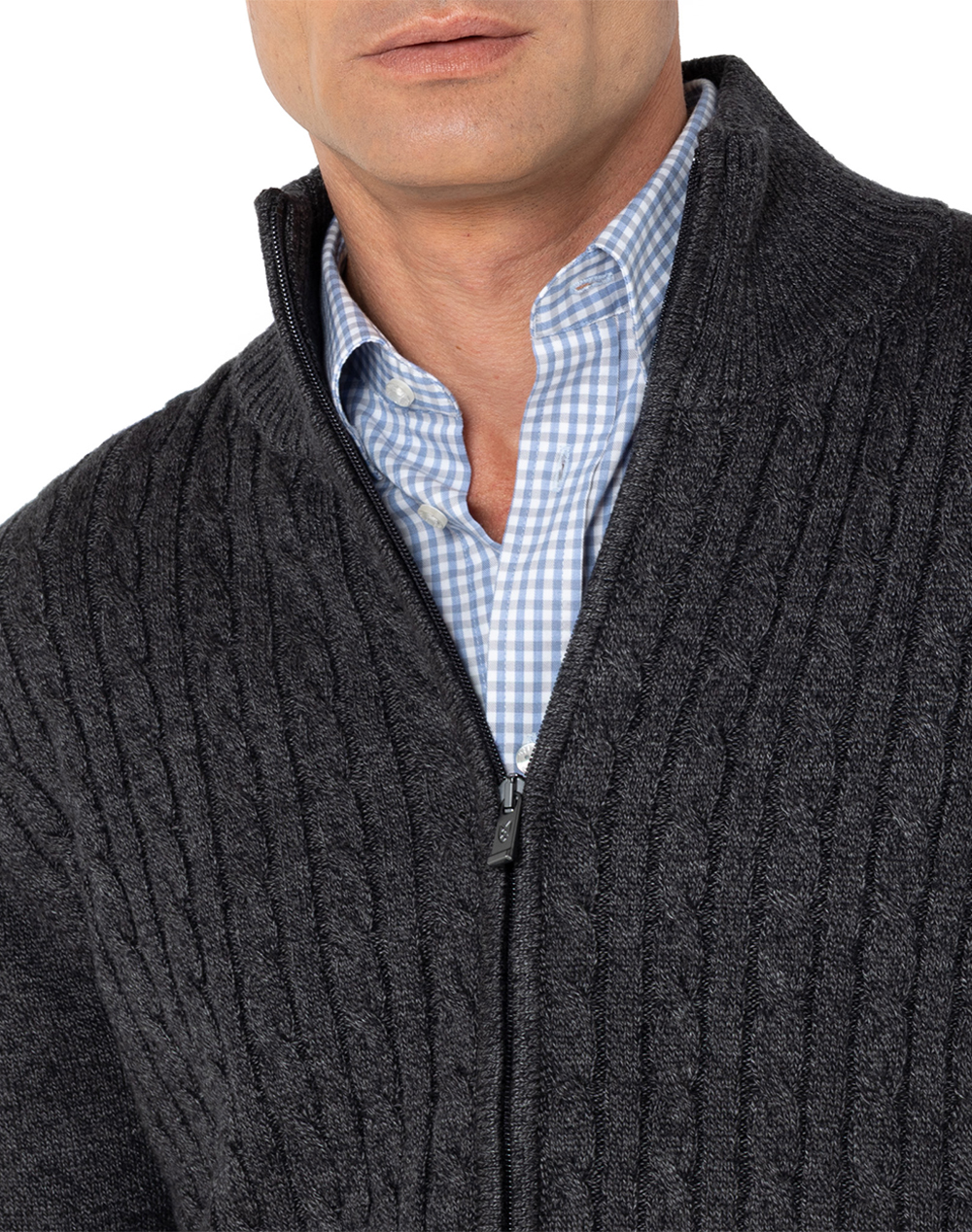 THE BOSTONIANS CARDIGAN CABLE REGULAR FIT