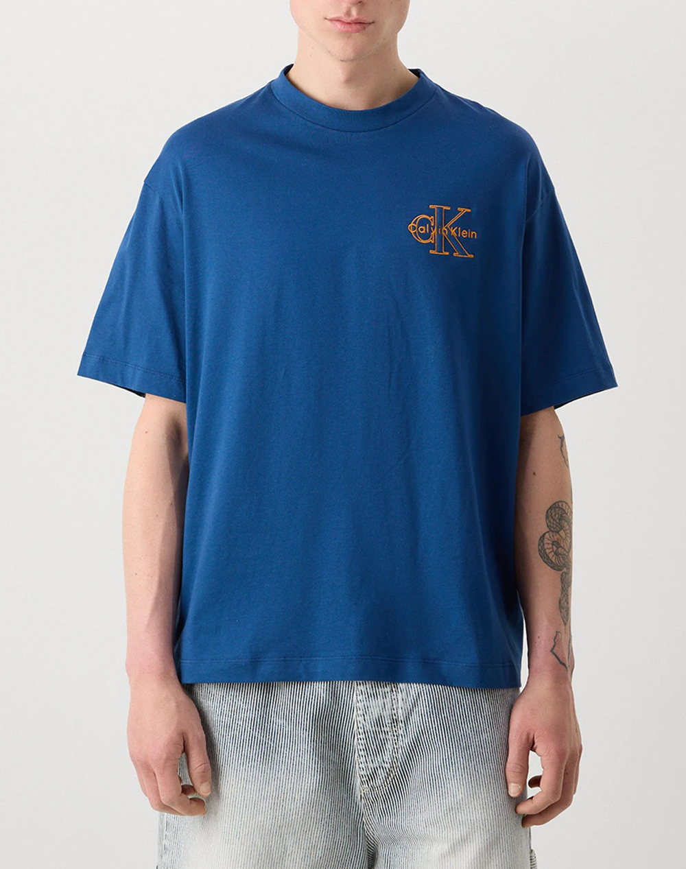 CALVIN KLEIN JEANS A- SS REL SEASONAL MONOLOGO TEE