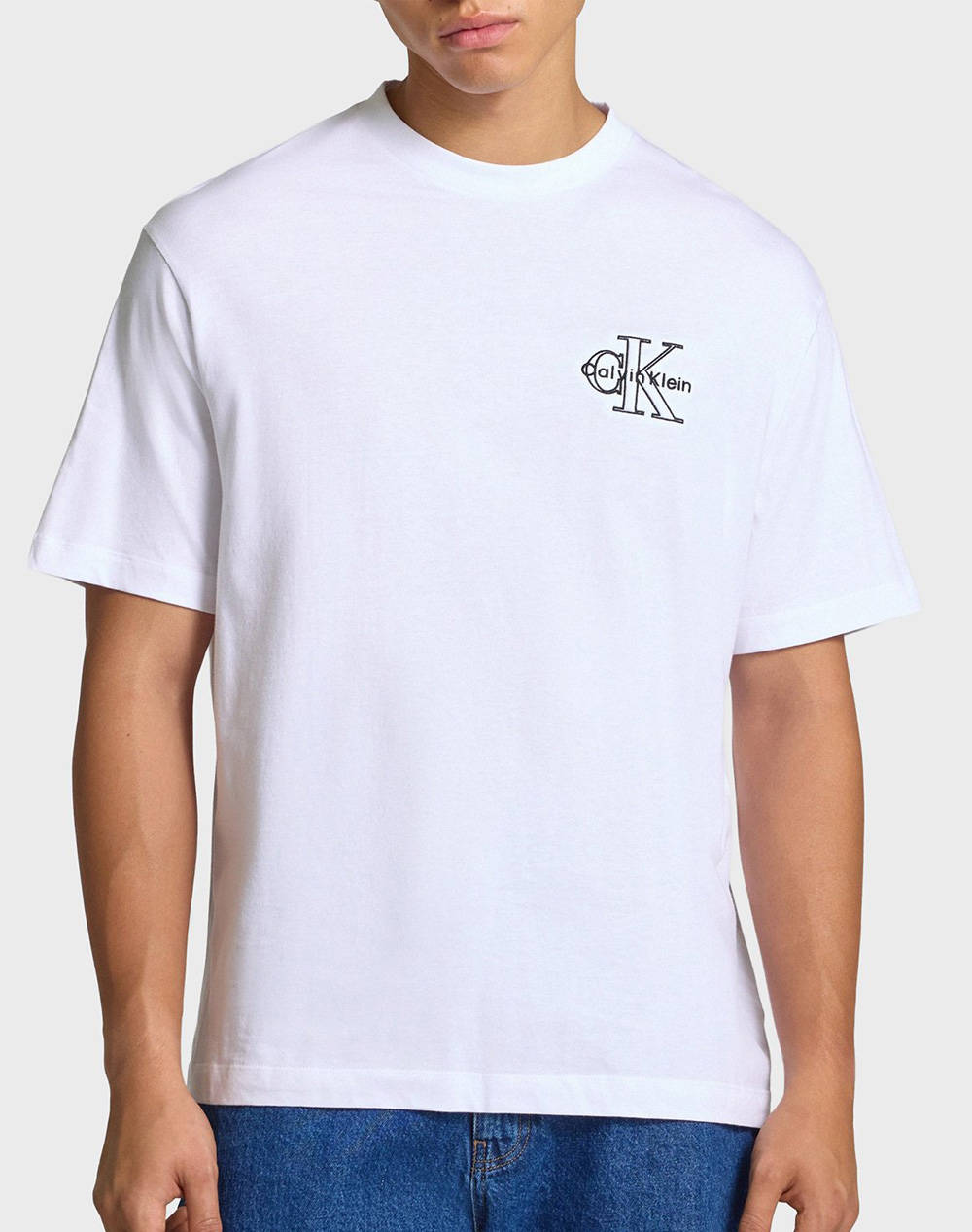 CALVIN KLEIN JEANS A- SS REL SEASONAL MONOLOGO TEE
