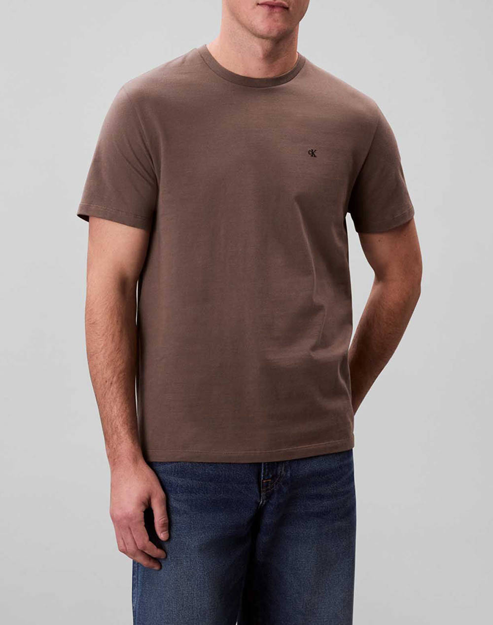 CALVIN KLEIN JEANS SS SMOOTH CTTN SOLID CREWNK TEE