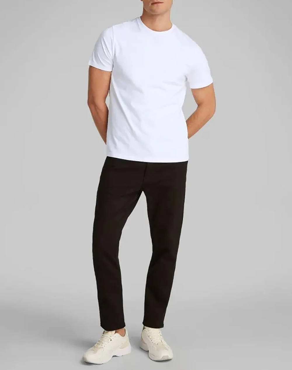 CALVIN KLEIN JEANS SS SMOOTH CTTN SOLID CREWNK TEE