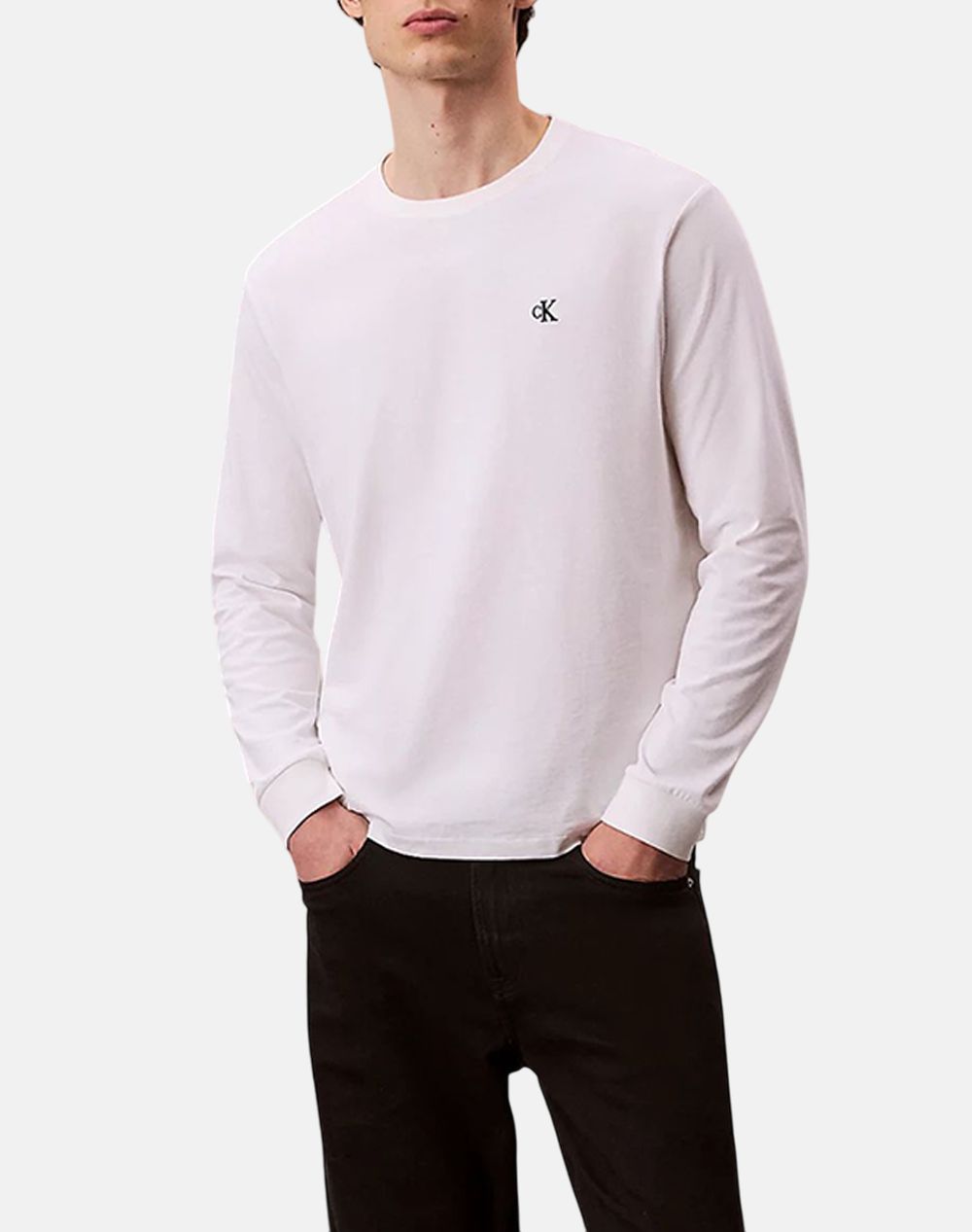 CALVIN KLEIN LS EASY MONOGRAM TEE