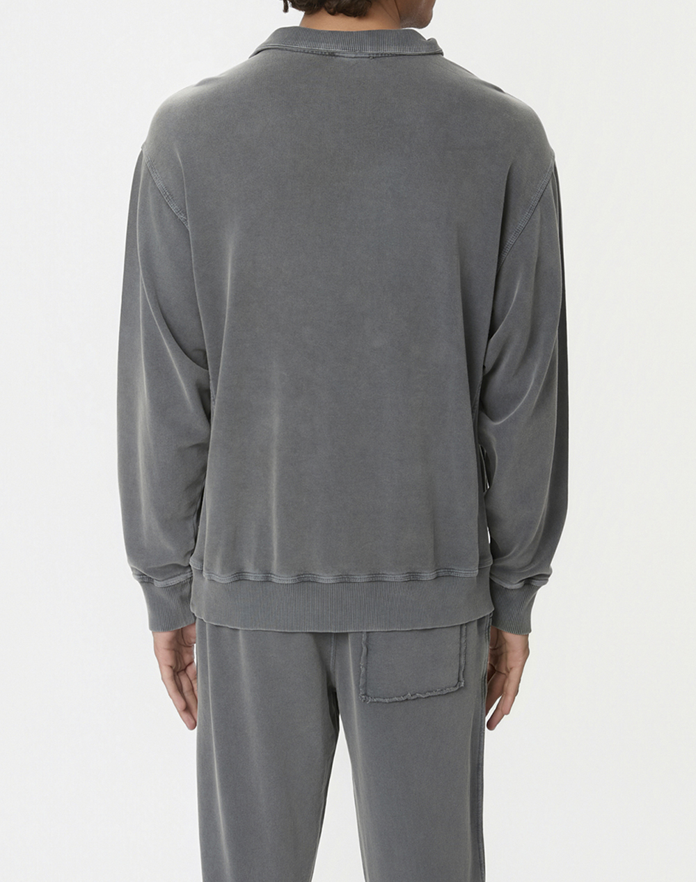 DIRTY LAUNDRY DROPPED SHOULDER HALF-ZIP CREWNECK
