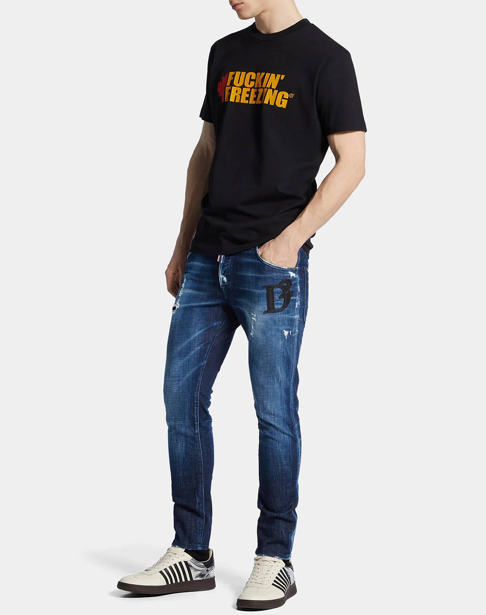 DSQUARED2 ПАНТАЛОН С 5 ДЖОБА