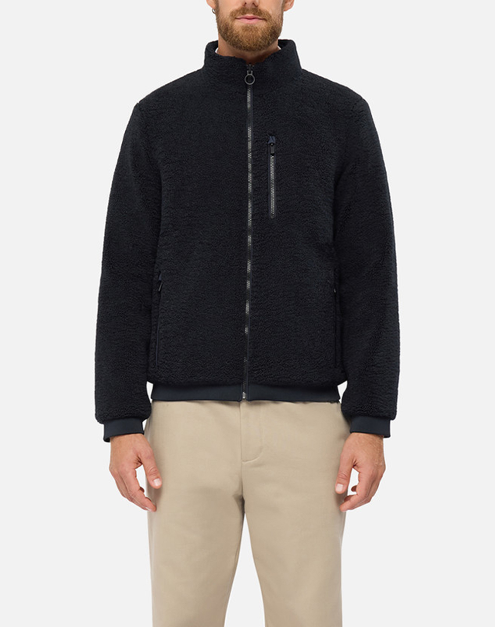 GEOX M SWEATER PILE ZIP - 200121T31