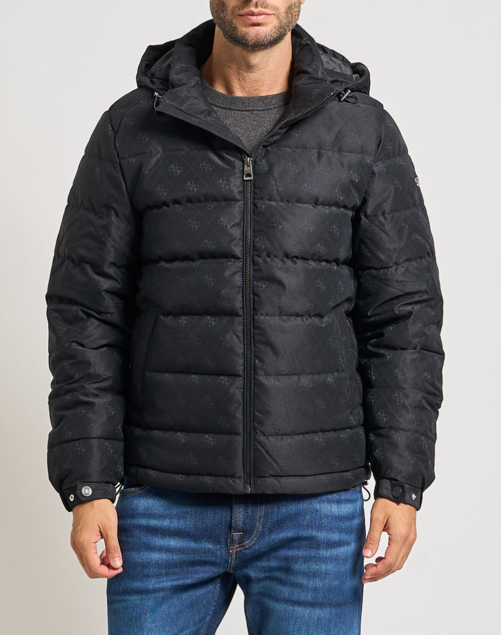GUESS MONOGRAM PUFFA JACKET МЪЖКО ЯКЕ
