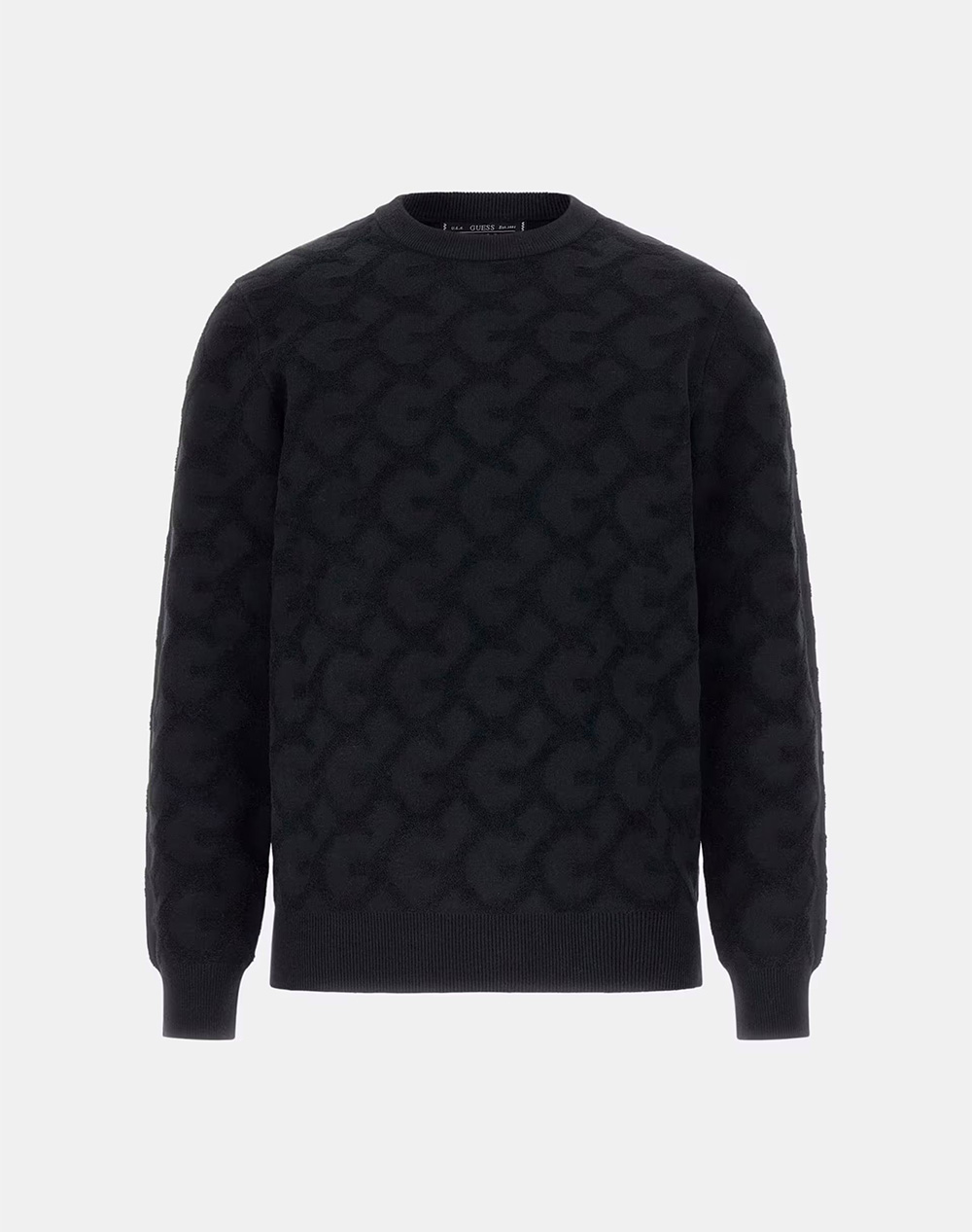 GUESS JOHN CN G CHAIN AO STITCH SWTR KNITTED MENS