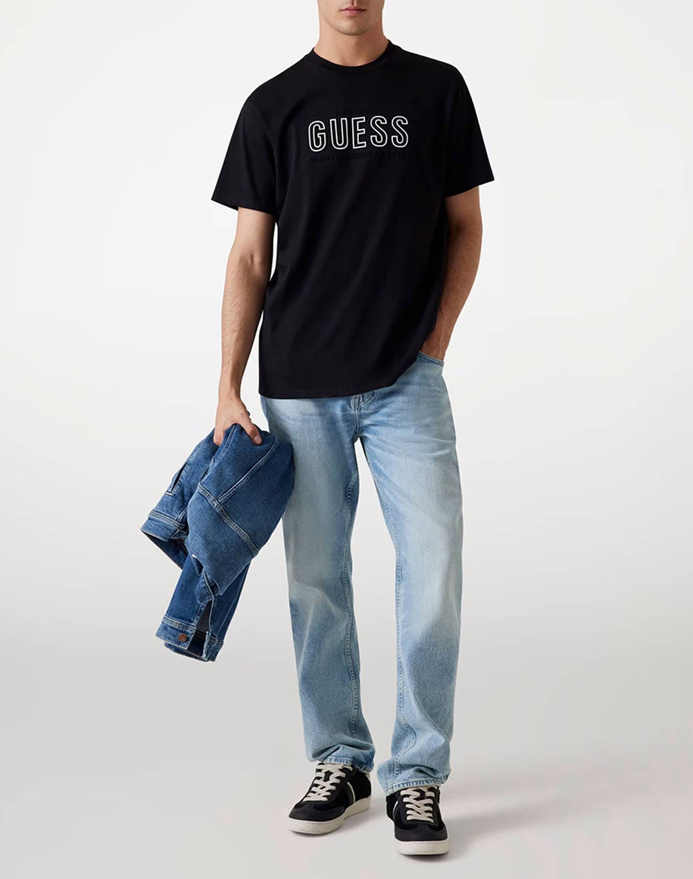 GUESS SS BSC GUESS EMBOSSED LOGO TEE МЪЖКА ТЕНИСКА