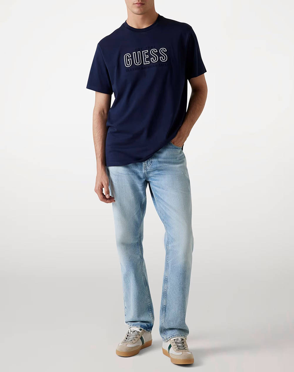 GUESS SS BSC GUESS EMBOSSED LOGO TEE МЪЖКА ТЕНИСКА