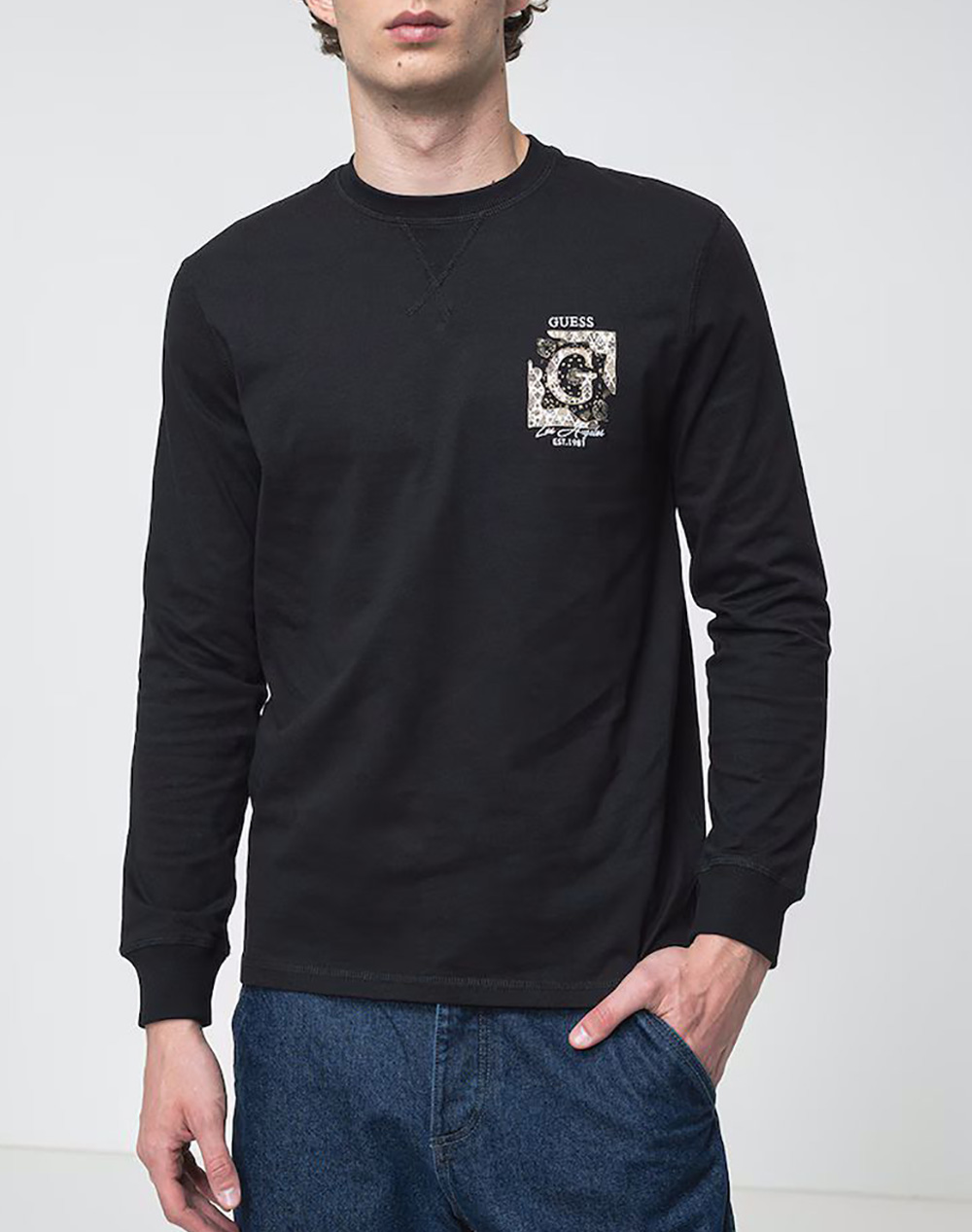 GUESS CN LS BIG G LOGO TEE МЪЖКА ТЕНИСКА