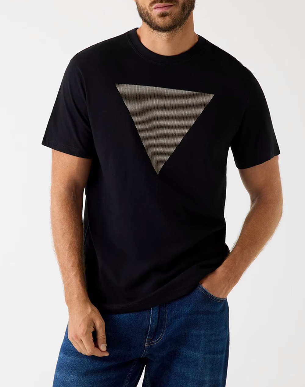 GUESS CN SS TRIANGLE LOGO TEE МЪЖКА ТЕНИСКА