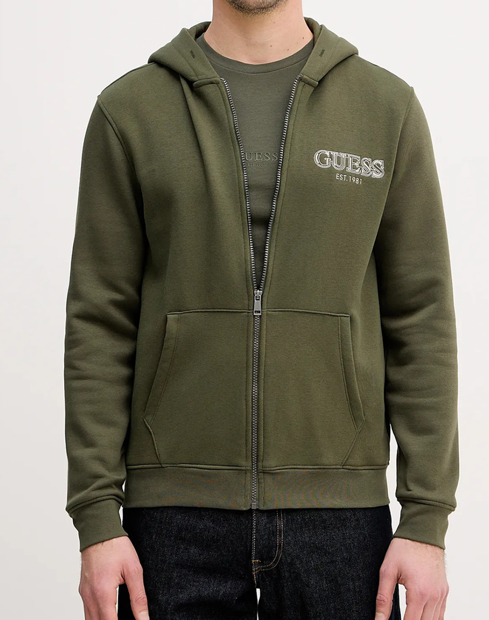 GUESS ZIP BASIC SWEATSHIRT МЪЖКИ СУИТШЪРТ