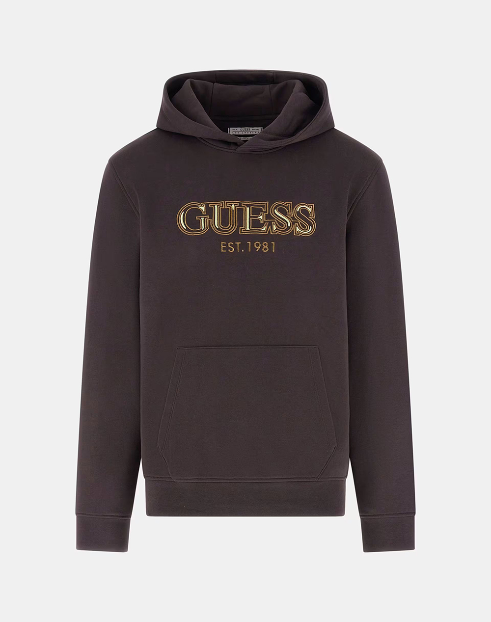GUESS HOODED BASIC SWEATSHIRT MENS SWEATSHIRT