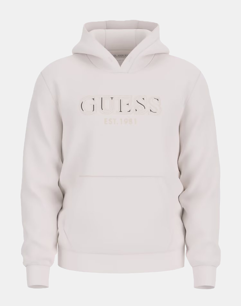 GUESS HOODED BASIC SWEATSHIRT MENS SWEATSHIRT