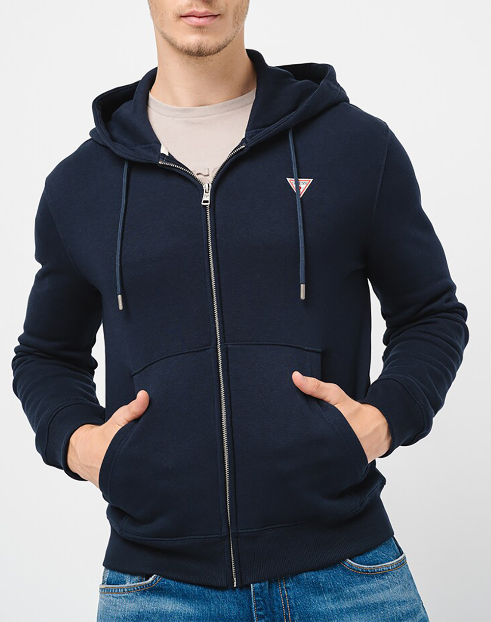 GUESS JEANS GJ ZIP HOOD SLIM MINI TR SWEAT МЪЖКА ЖИЛЕТКА