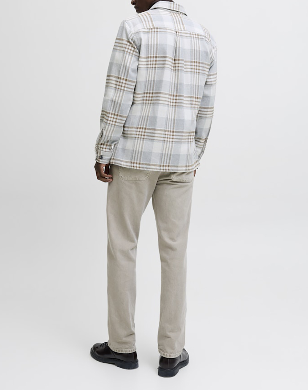 JACK&JONES JPRRAYLE MELANGE CHECK L/S OVERSHIRT SN