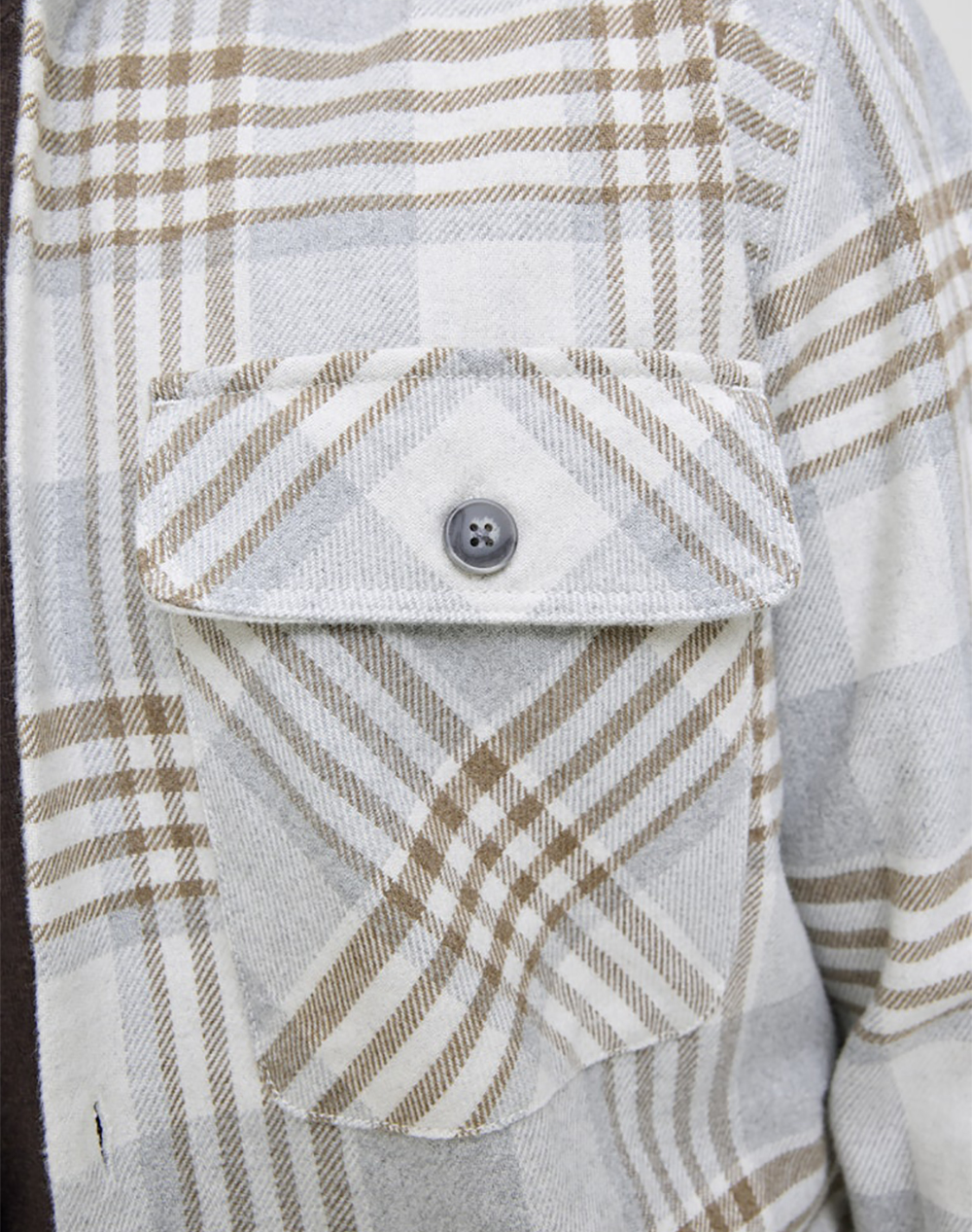 JACK&JONES JPRRAYLE MELANGE CHECK L/S OVERSHIRT SN