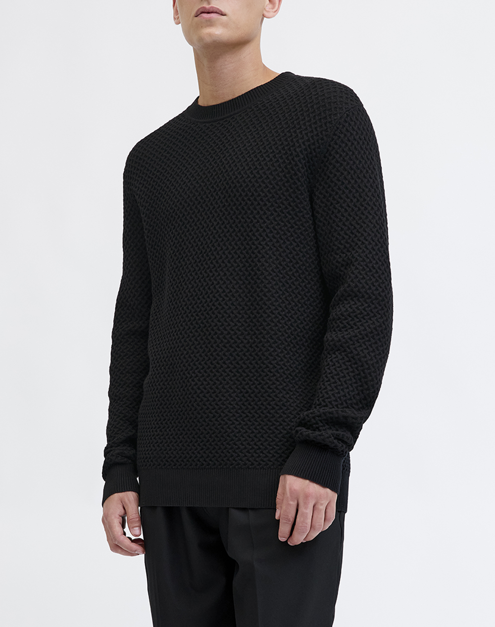 JACK&JONES JPRBLUBARKLEY KNIT CREW NECK CH LN