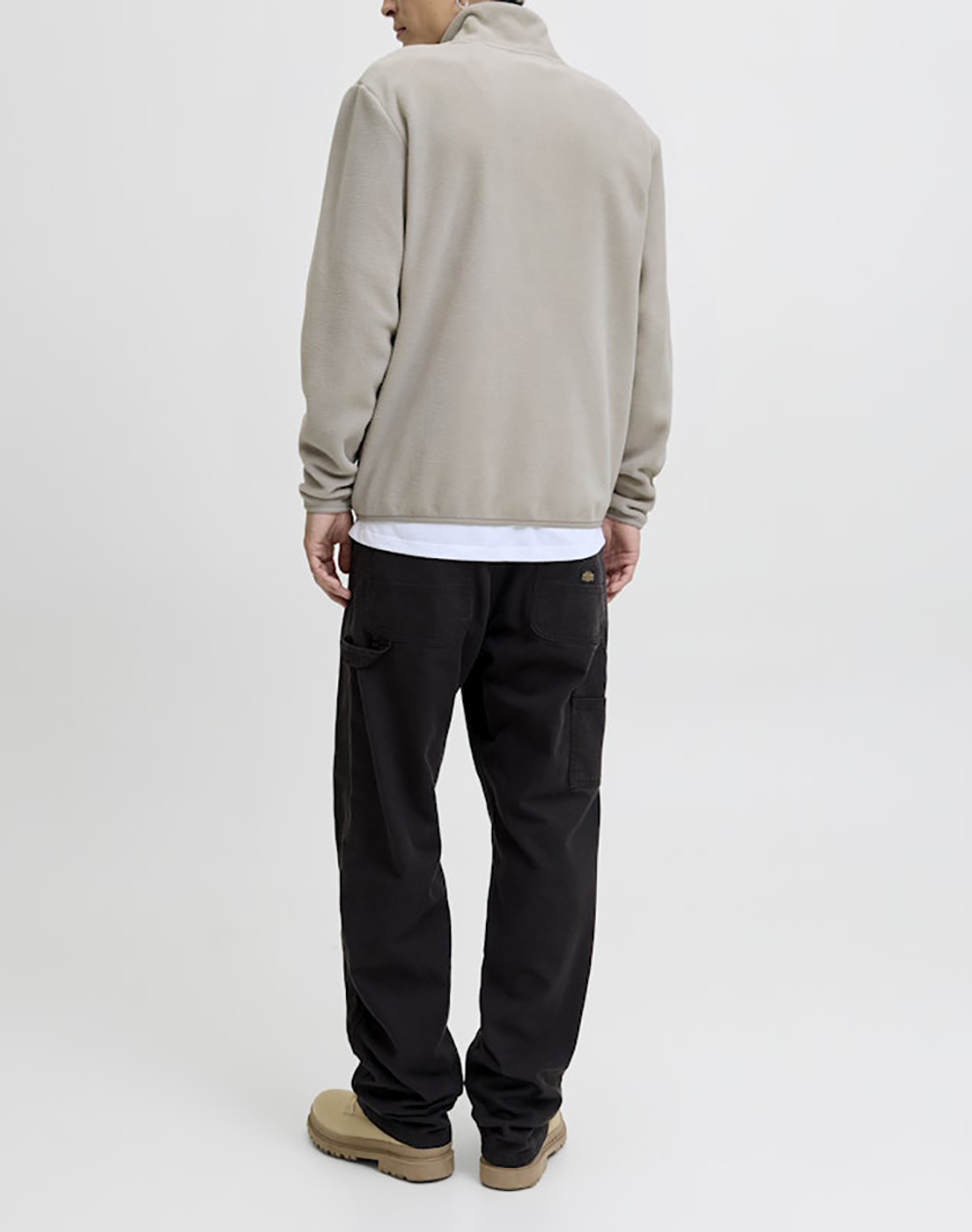 JACK&JONES JCOFUSION FLEECE SWEAT ZIP HIGH NECK