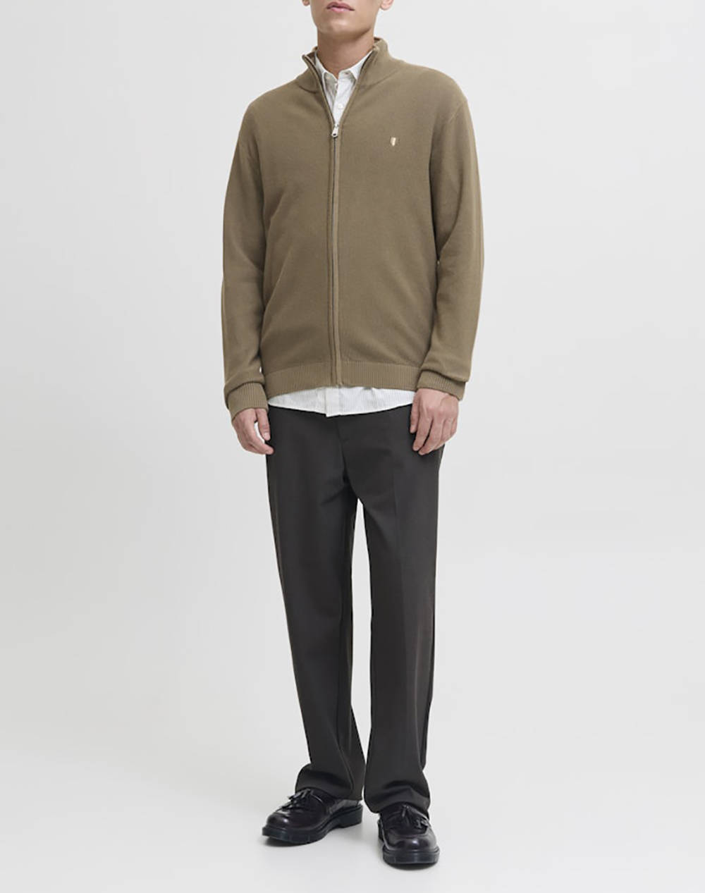 JACK&JONES JPRBLUREX KNIT FULL ZIP CARDIGAN LN