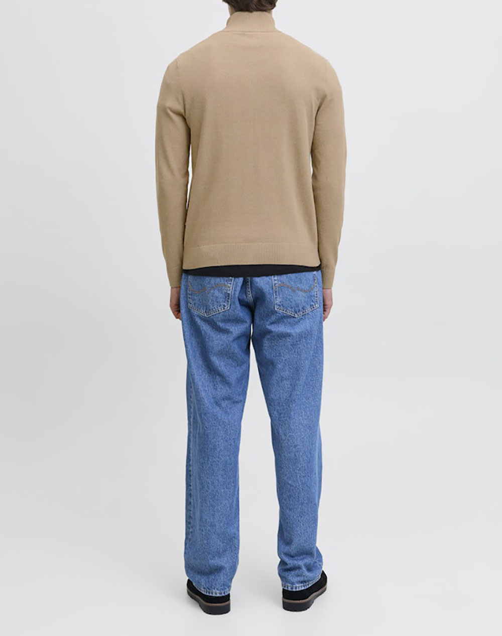 JJRE JREBCALLUM KNIT HALF ZIP SN